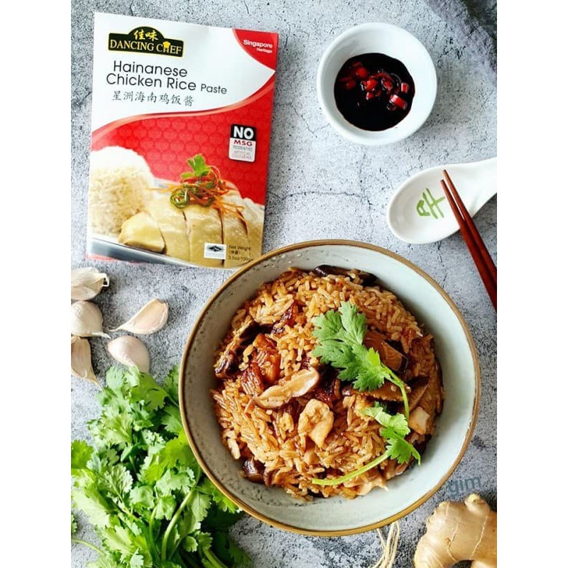 Gia vị Cơm Gà Hải Nam Singapore: Dancing Chef, Yi Jia Xiang, Lee Kum Kee, Asian, Woh Hub, SingLong..