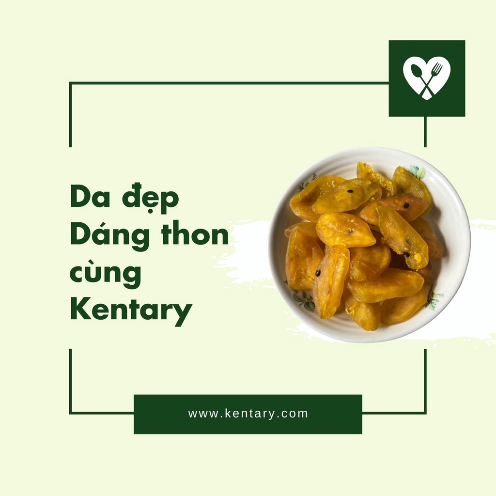Chanh Dây Sấy Lạnh Kentary - Đẹp Da - Ngủ Ngon - Ăn Vặt Healthy
