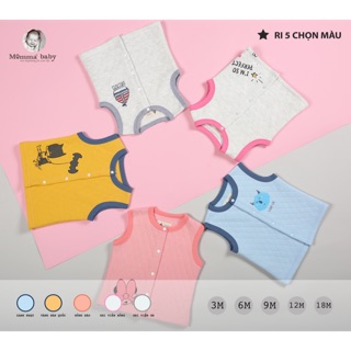 Áo gile trần bông Momma, áo gile cho bé