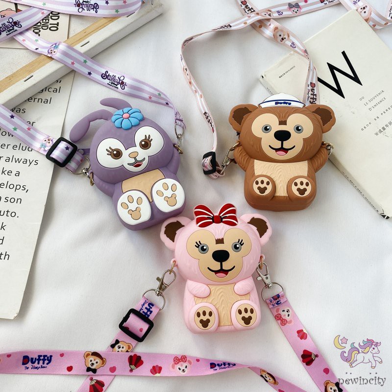 Túi đeo chéo thiết kế hoạt hình dễ thương phong cách Hàn Quốc