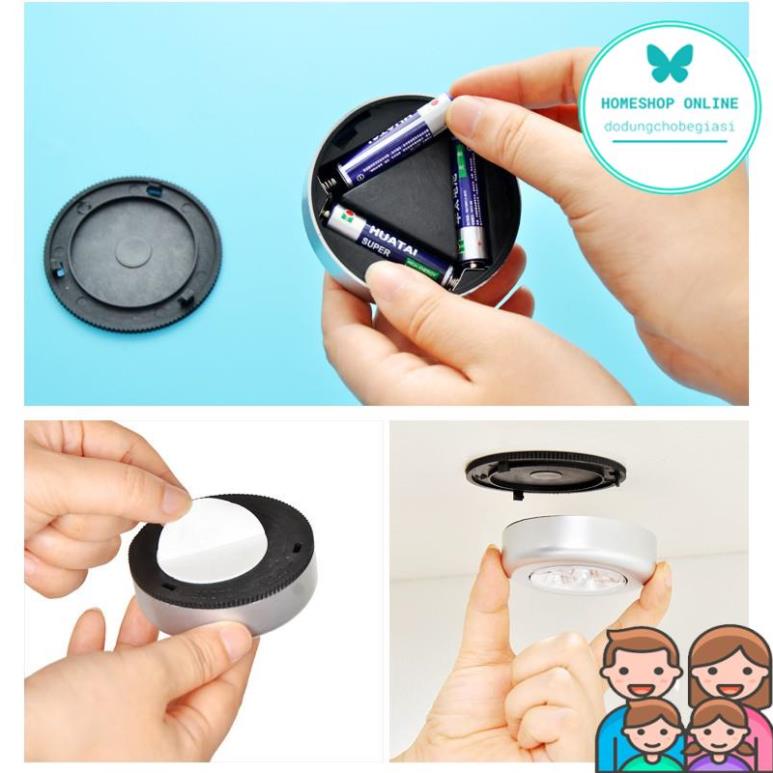 Đèn chạm cảm ứng không dây tiện lợi gắn tường/tủ/nhà bếp đa năng không vỏ