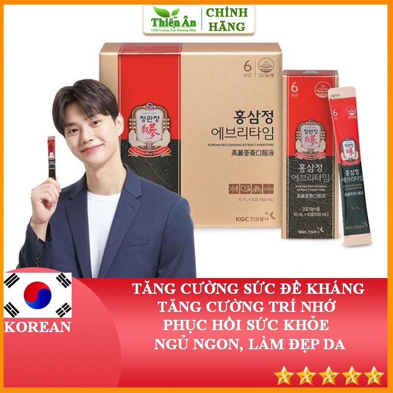 Tinh Chất Hồng Sâm Pha Sẵn KGC Cheong Kwan Jang Everytime Original 30 Gói
