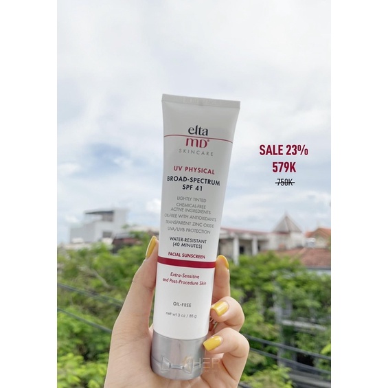 Kem chống nắng nâng tone tệp da Elta MD UV SPF TINTED 41 elta md 41
