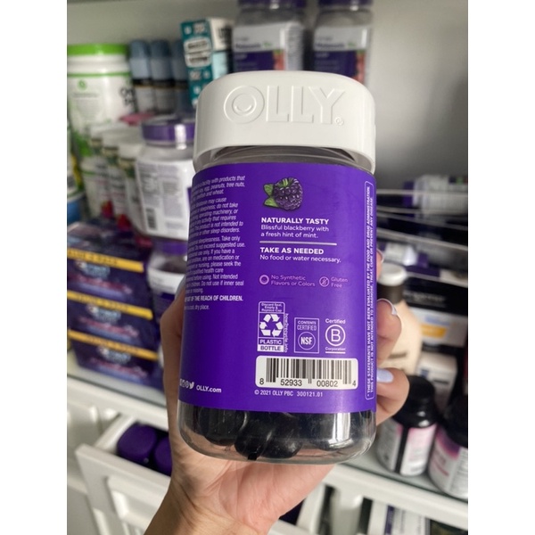 Kẹo dẻo hỗ trợ giấc ngủ Olly Sleep 70 Gummies – Blackberry Zen (Mỹ)