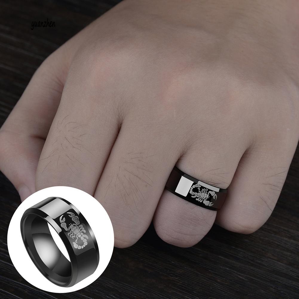 Nhẫn đeo tay hợp kim họa tiết động vật thời trang và cá tính cho nam