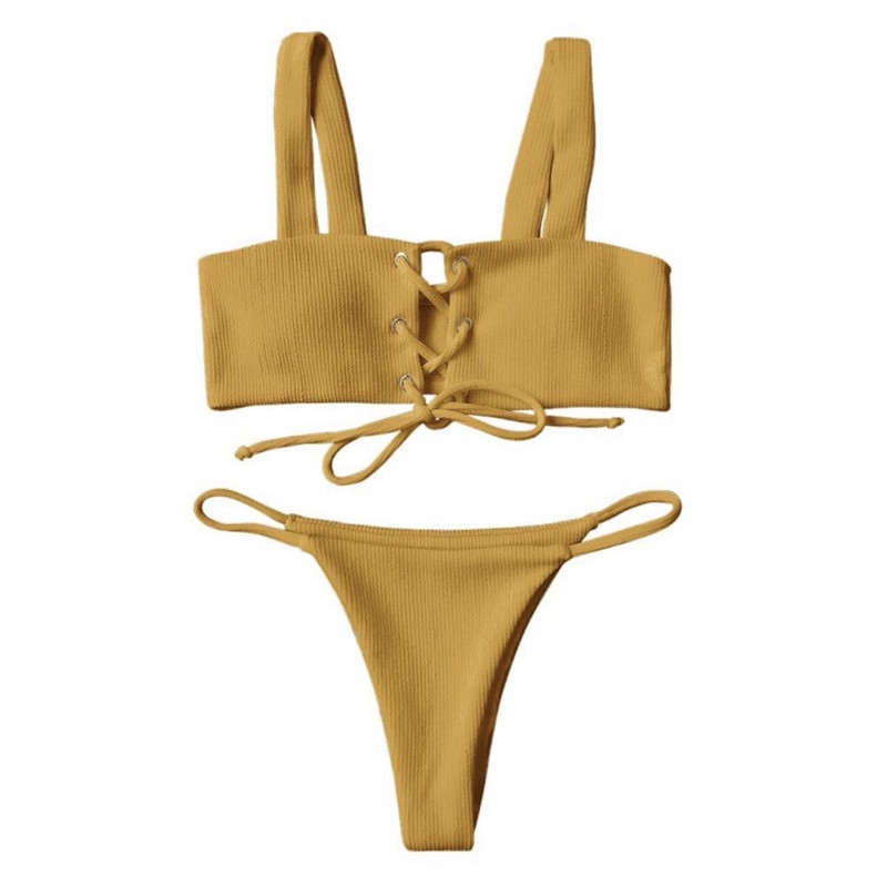 Bikini 2 mảnh quần thong (ảnh thật)