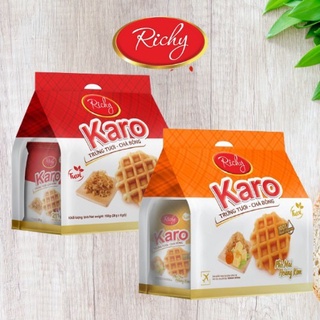 BÁNH TRỨNG KARO CHÀ BÔNG THỊT GÀ TƯƠI  - TÚI 6 CÁI