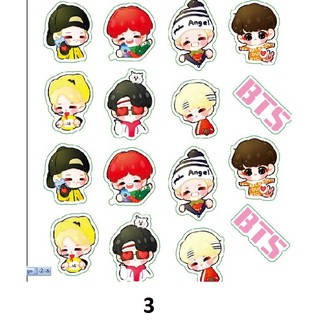 Sticker BTS, EXO, Wanna One, Got 7