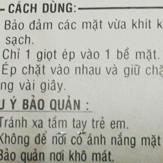 Keo dán sắt nhỏ 5 chai