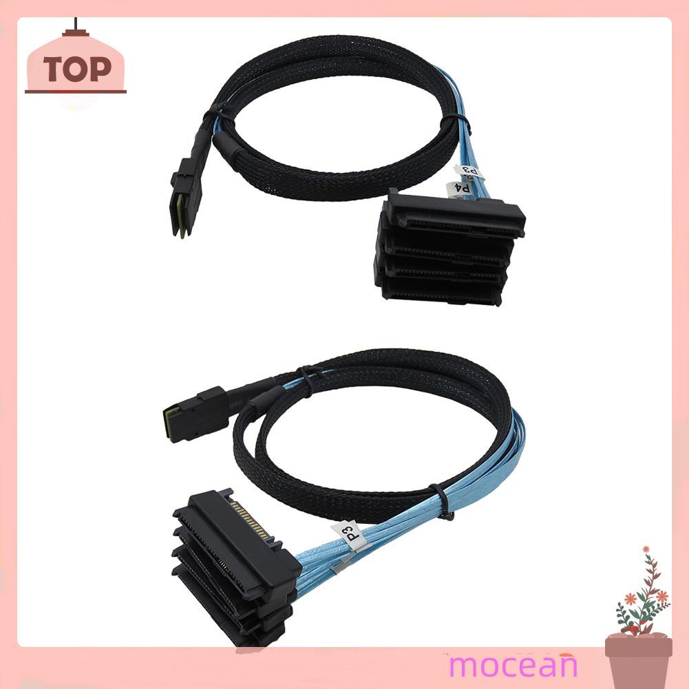 Mocean Dây Cáp Nguồn Mini Sas 36 Pin Sff-8087 Sang 4 Sas 29 Pin Sff-8482 Với 15p Sata