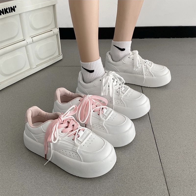 GIÀY SNEAKER S11 ĐẾ BÁNH MÌ 4CM PHONG CÁCH HÀN QUỐCW