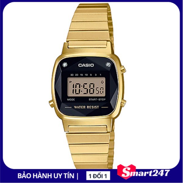 Đồng hồ Casio chính hãng nữ dây thép LA670WGAD-1DF