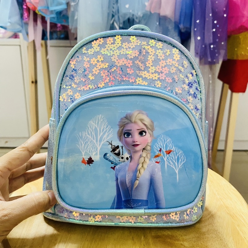 Balo nhỏ xinh xắn họa tiết Nữ hoàng Elsa cho bé gái 2-4 tuổi