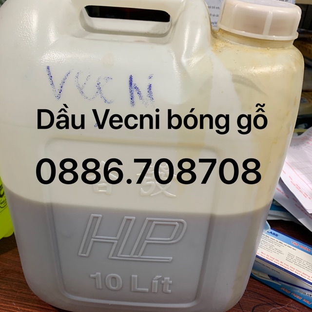 Dầu bóng vecni sơn gỗ 1 lít(hình minh họa 10lít muốn có màu thì mua Sơn vecni hai cái khác nhau)