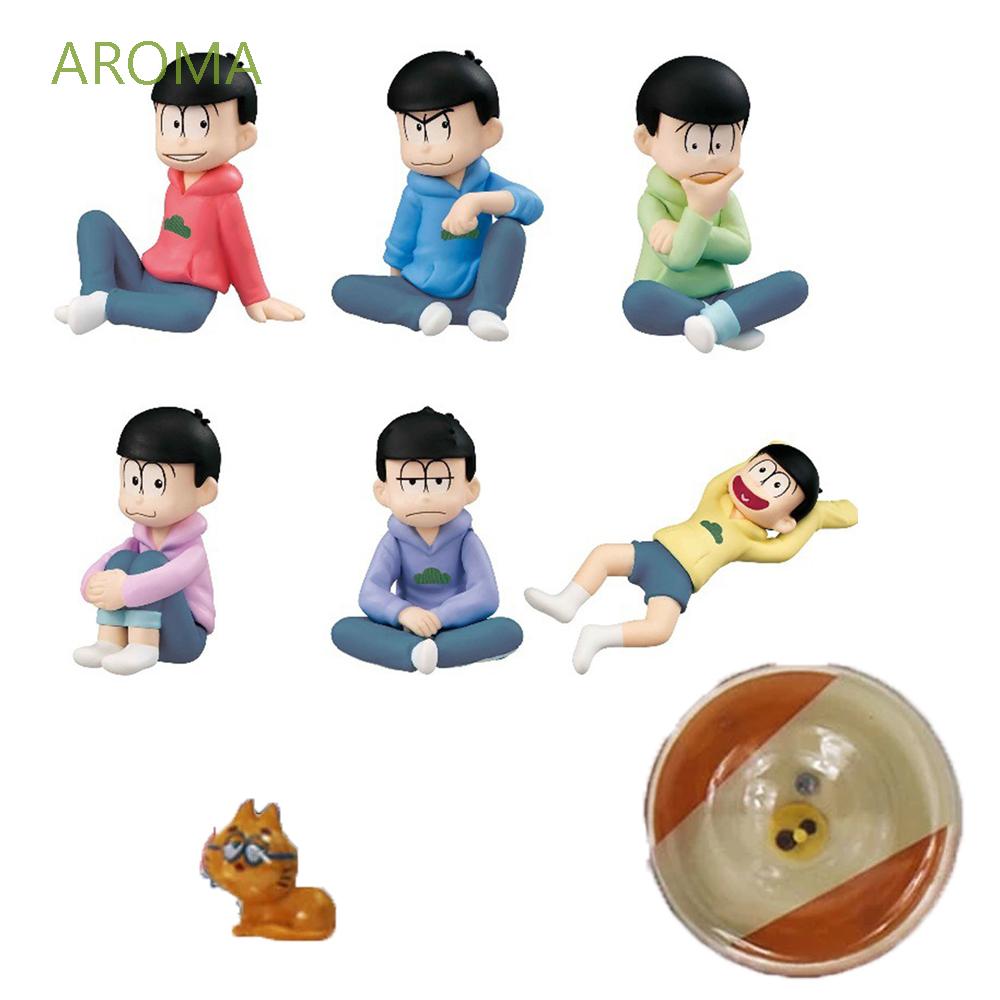 Set 6 Mô Hình Nhân Vật Anime Dễ Thương 5cm