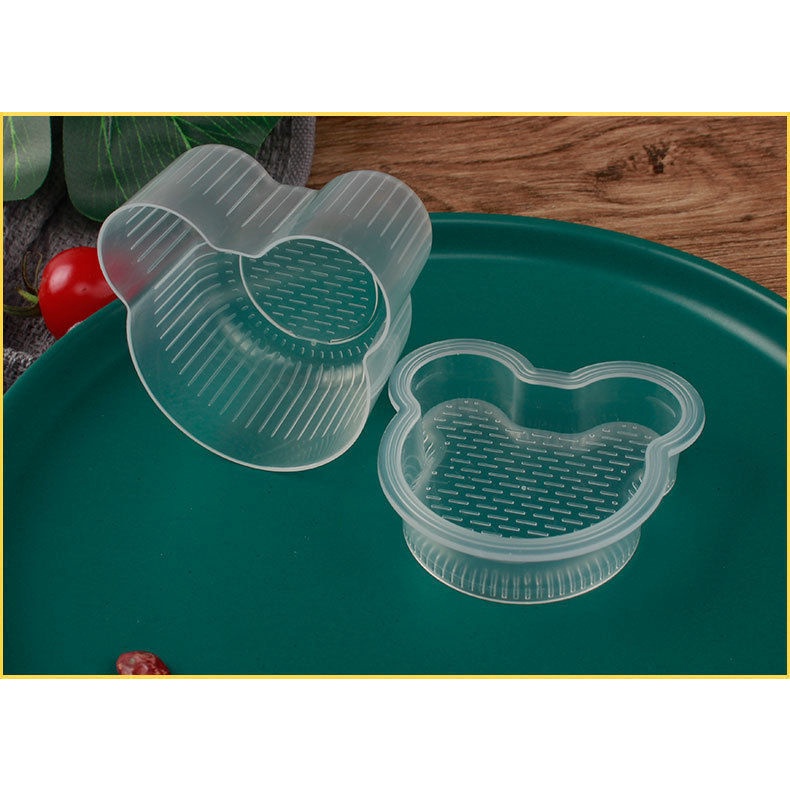 Set 6 Khuôn ép bento TRẮNG , ép cơm, bánh đa năng