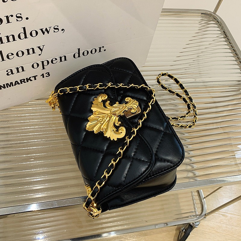 Túi Đeo Chéo Đính Kim Cương Giả Phong Cách Cổ Điển Thời Trang Cho Nữ