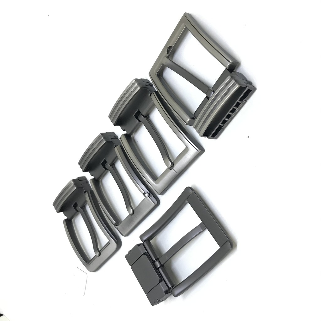 Mặt khóa - đầu khóa thắt lưng nam kim kẹp bảng 4cm màu chì_họa tiết ngẫu nhiên