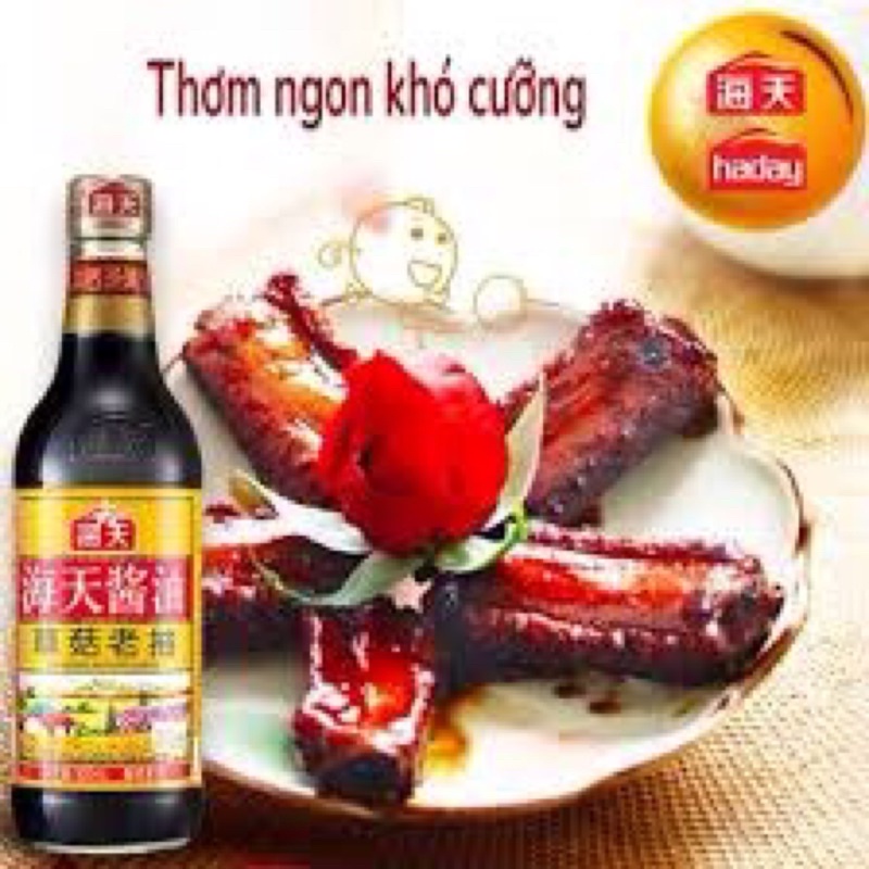 Hắc xì dầu hương nấm Hải Thiên 500ml