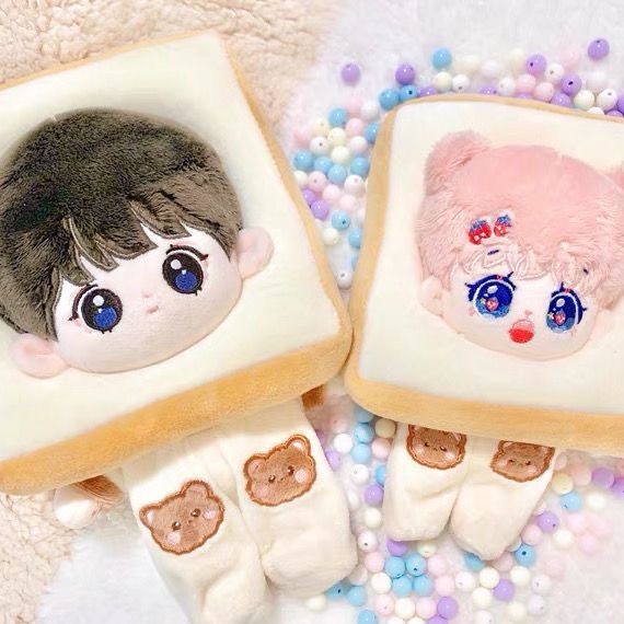 Đội đầu doll 15/20cm hình bánh gối/đùi gà/trứng ốp