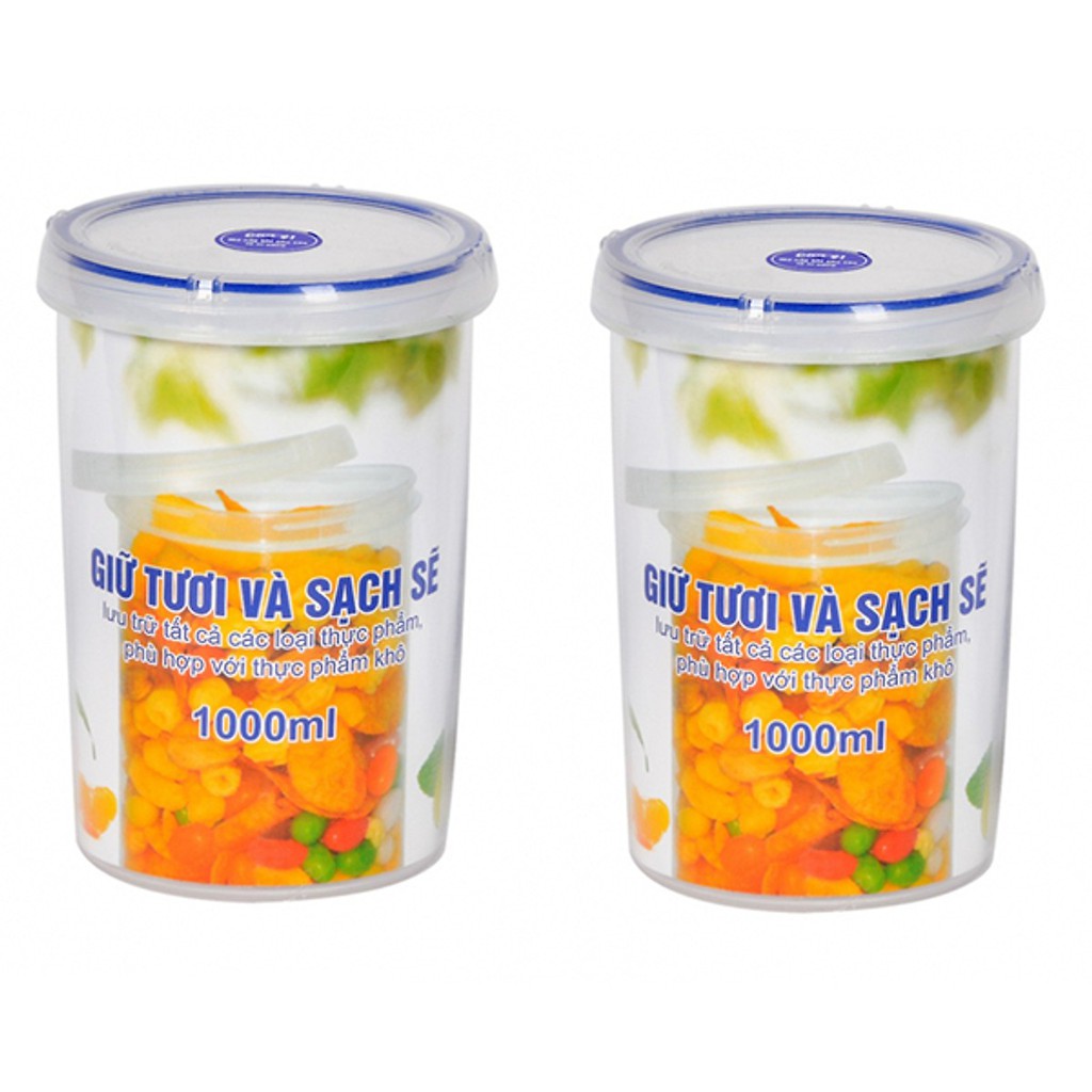 Hộp Đựng Thực Phẩm Tròn Song Long 500ml-750ml-1000ml 2512/2511/2408