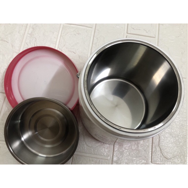 bình ủ cháo inox giữ nhiệt, bình ủ giữ nhiệt có quai cầm nhựa Việt Nhật 4015