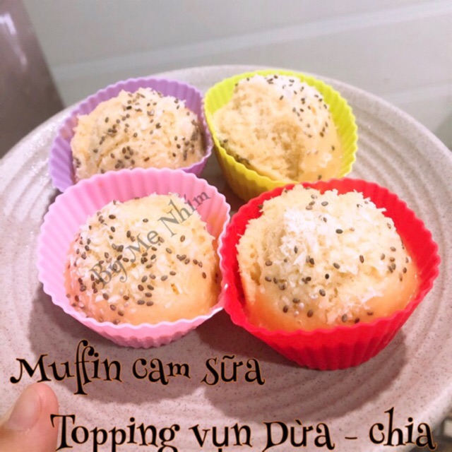 [1 cái] Khuôn silicon làm bánh cupcake, muffin chịu nhiệt độ cao, dùng được hấp, nướng trong lò