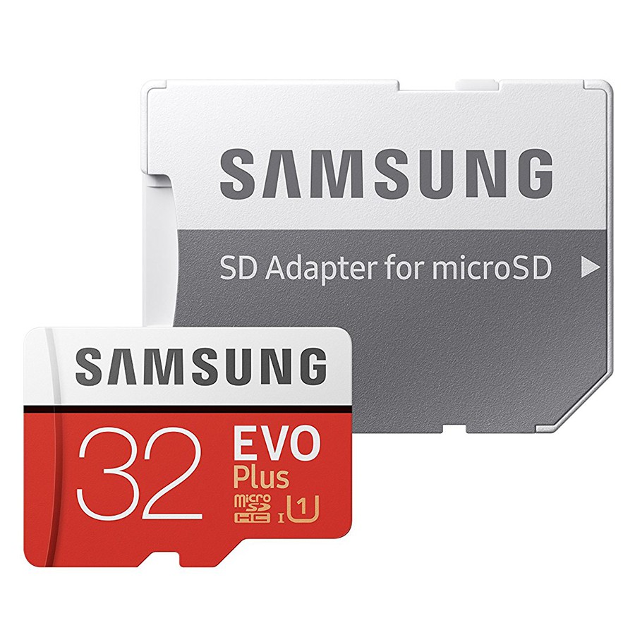 Thẻ nhớ MicroSDHC Samsung Evo Plus 32GB UHS-I U1 95MB/s kèm adapter box Anh - Model 2018 (Đỏ)