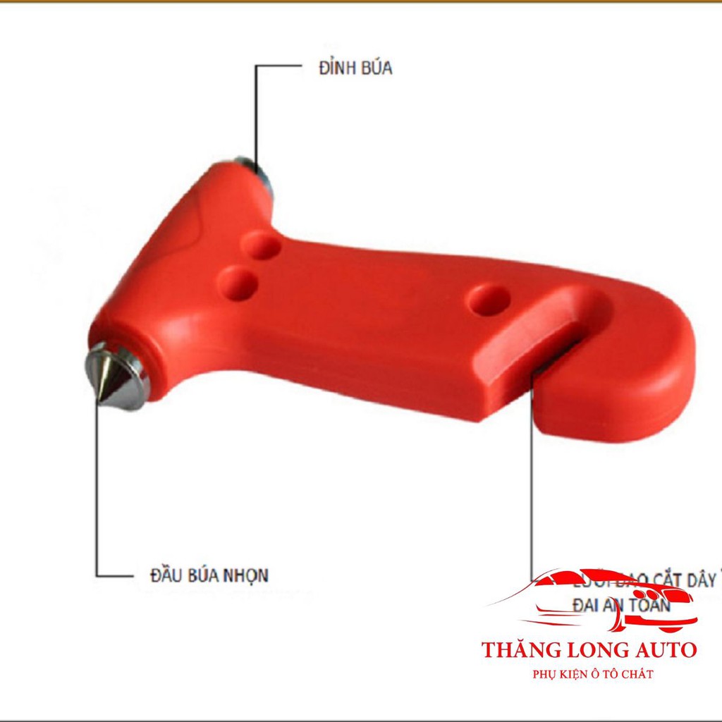 Búa phá kính thoát hiểm trên xe hơi ô tô kèm cắt dây an toàn cực kỳ hữu dụng trên xe ô tô | BigBuy360 - bigbuy360.vn