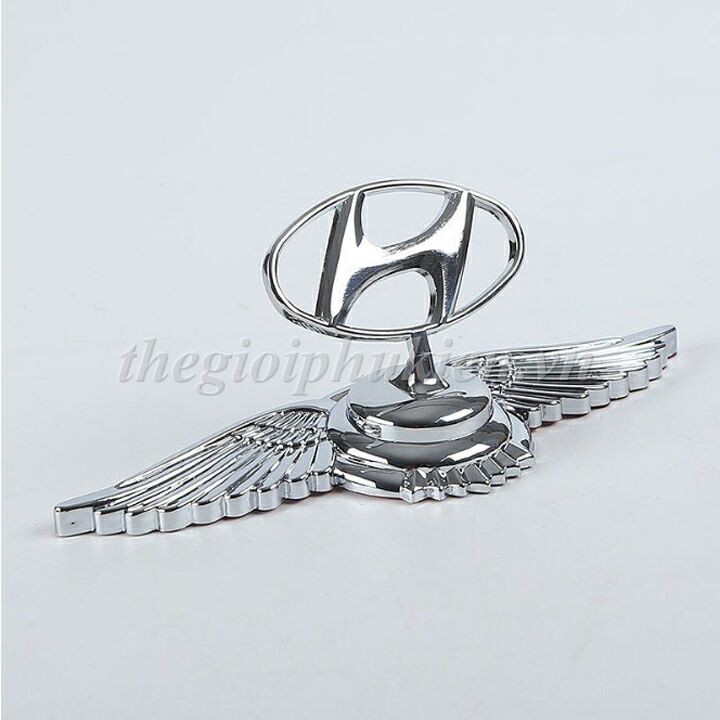 Logo gắn mui xe cánh thiên thần 3D - xe Hyundai( hàng chất )