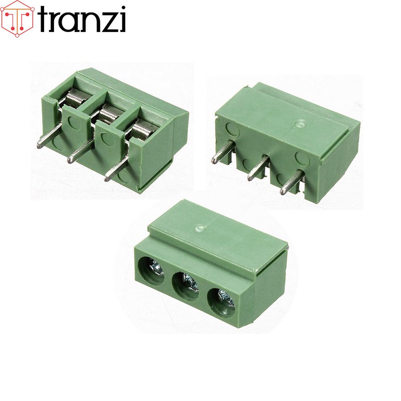 Cầu đấu 5.0mm KF301 5.0 2P 3P chân cắm thẳng xanh