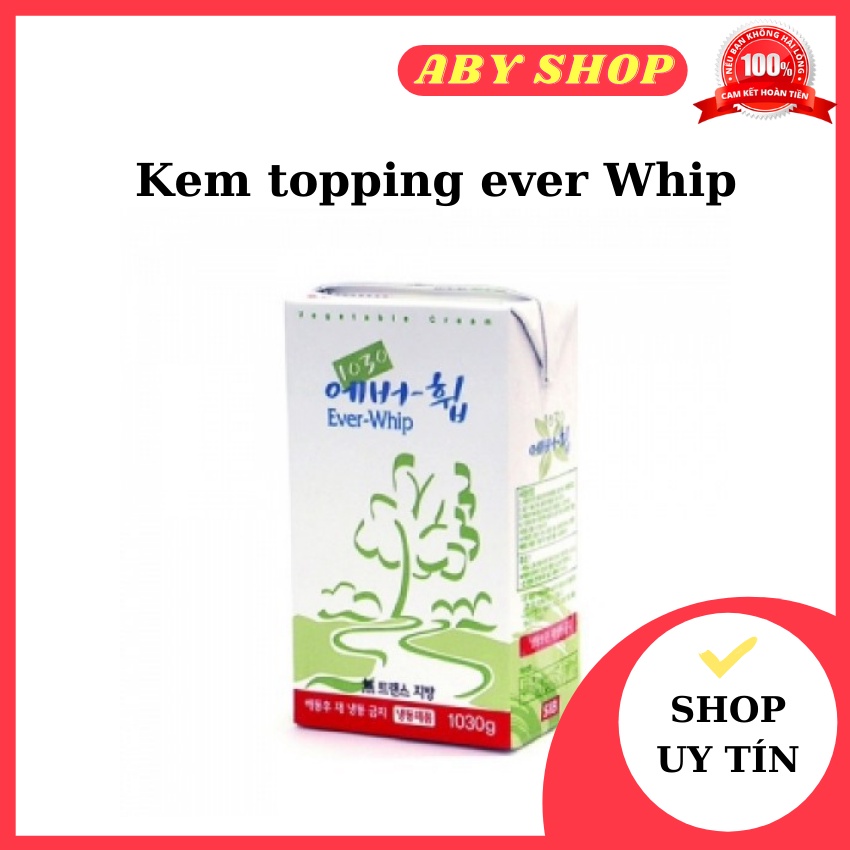 Kem trang trí bánh kem ⚡ GIÁ TỐT NHẤT ⚡ kem trang trí Topping ever whip  tăng mùi vị bánh, tạo hình bánh hấp dẫn hơn