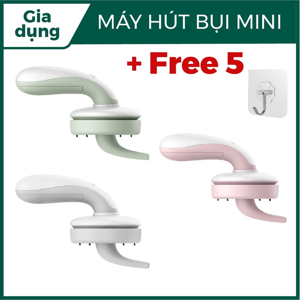 Máy hút bụi mini cầm tay, tiện dụng trong văn phòng, oto, gia đình, tặng kèm đầu hút nhỏ và chổi quét, mẩu mới 2021