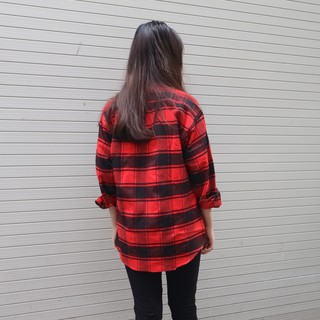 Áo khoác Flannel unisex-Fox (somi caro)