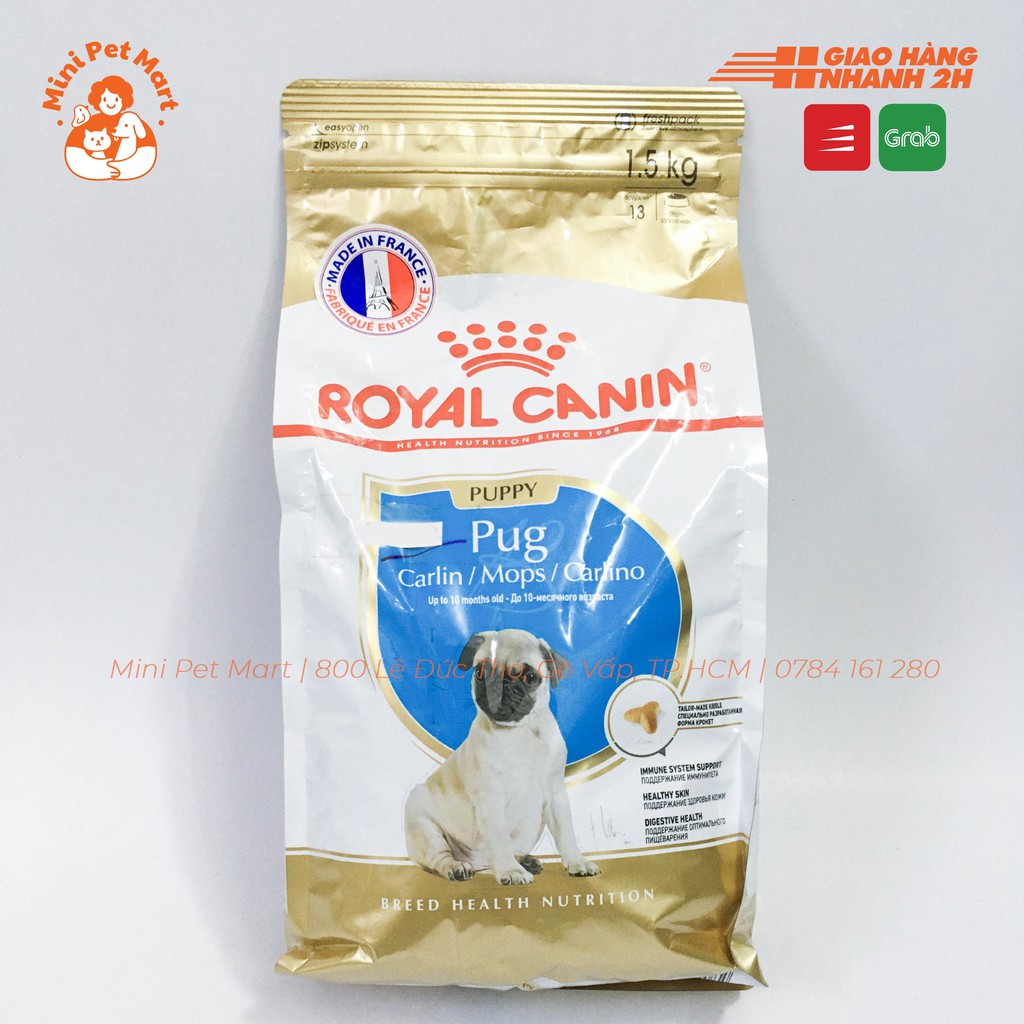 [1,5kg] Thức ăn hạt cho Pug nhỏ ROYAL CANIN