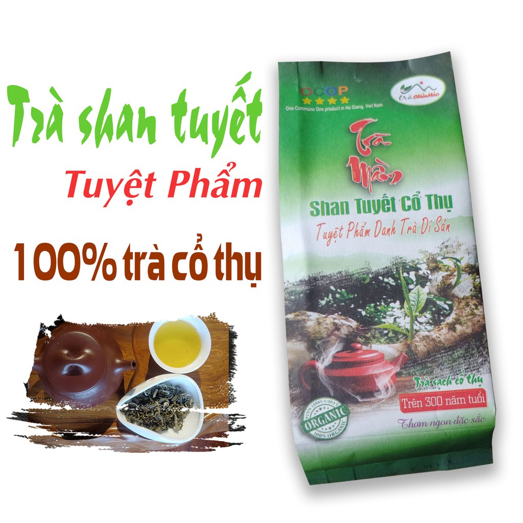 Trà mầm shan tuyết thượng hạng, loại trà cổ thụ ngon đặc sắc. Trà shan tuyết cổ thụ Hà Giang.200g