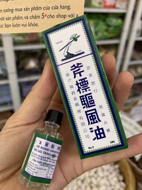 Dầu Gió Trắng Hiệu Cây Búa AXE Brand 5ml