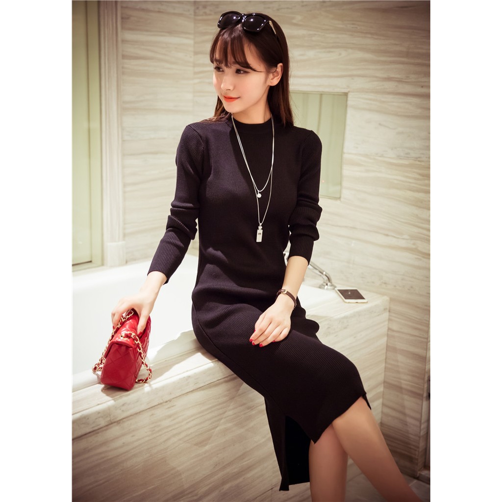 Mua váy body len tặng 1 áo yếm len tăm | BigBuy360 - bigbuy360.vn