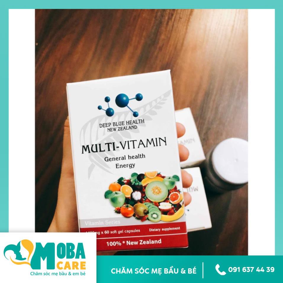 Viên Vitamin tổng hợp MultiVitamin Deep Blue Health (60v) | Thế Giới Skin Care
