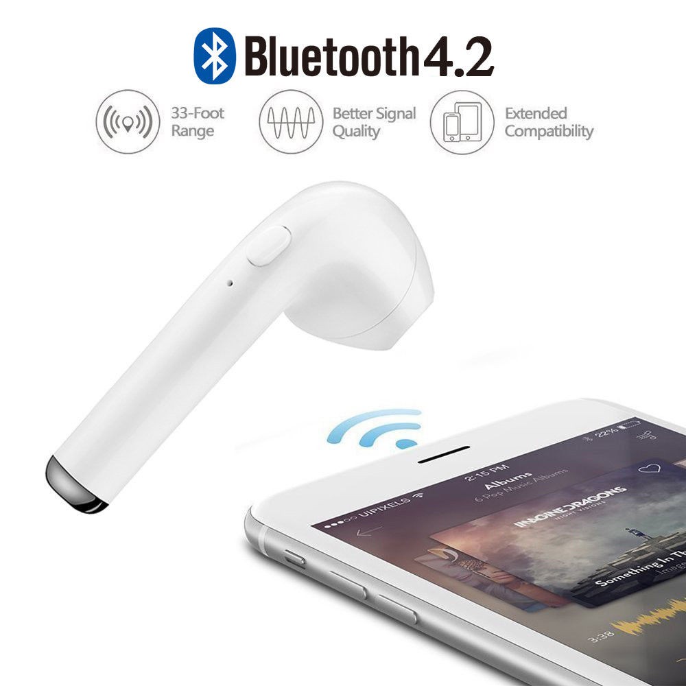 Cặp tai nghe không dây kết nối bluetooth HBQ i7 TWS mini