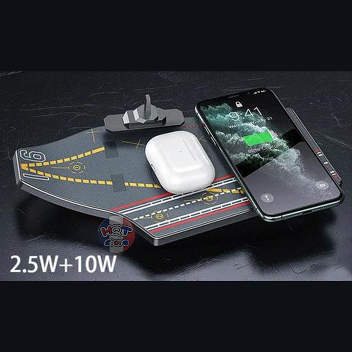 Sạc không dây tàu sân bay Baseus I6 Battleship Wireless Charger 20W