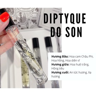 Sét Nước Hoa Diptyque 7.5ml x 5 full mới (tặng kèm mẫu thử)