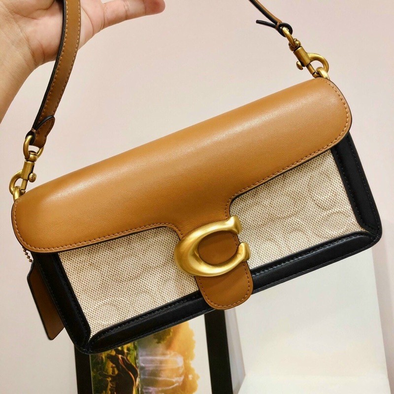 🛑 SẴN ❗️TÚI COACH TABBY DA HOẠ TIẾT CHỮ C NỔI 89148