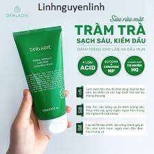 Sữa Rửa Mặt Tràm Trà Derladie Sạch Sâu, Kiềm Dầu Cho Da Mụn Derladie Herbal Extract Care Deep Cleansing Foam 150ml