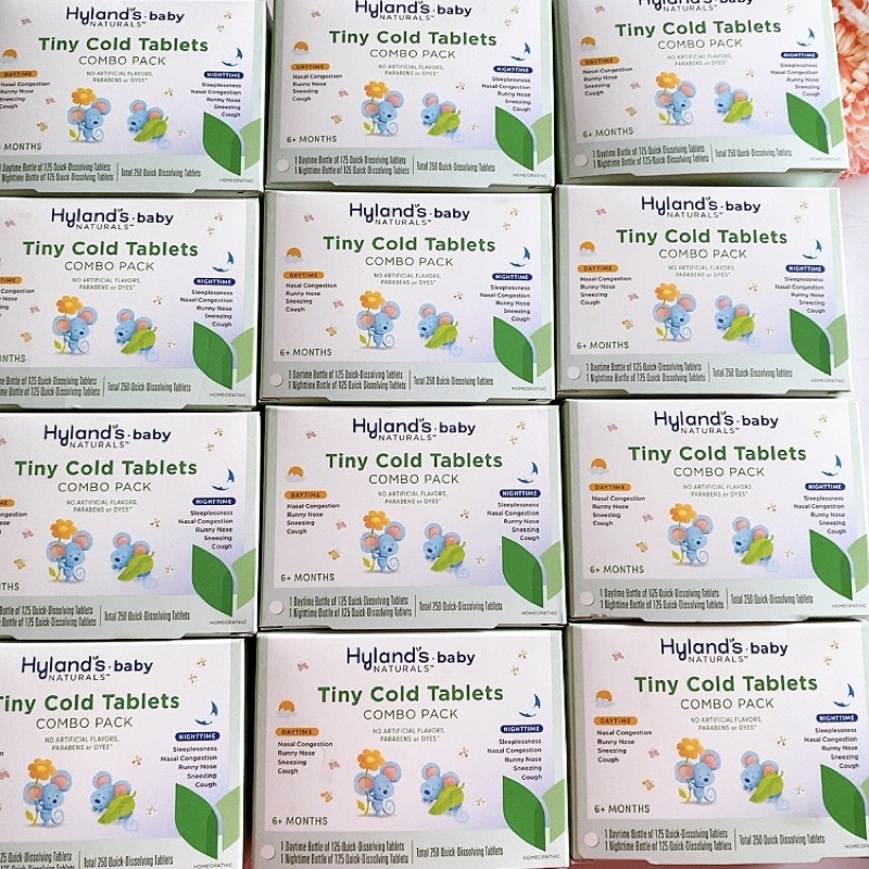 Viên ngậm sổ mũi Hyland’s Tiny Cold 125 viên mẫu mới mẫu mới