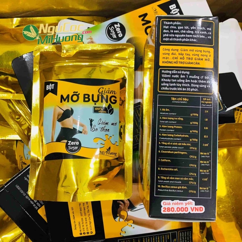 Bột Tan Mỡ Mị Hương 250gr - HÀNG CHUẨN CHÍNH HÃNG
