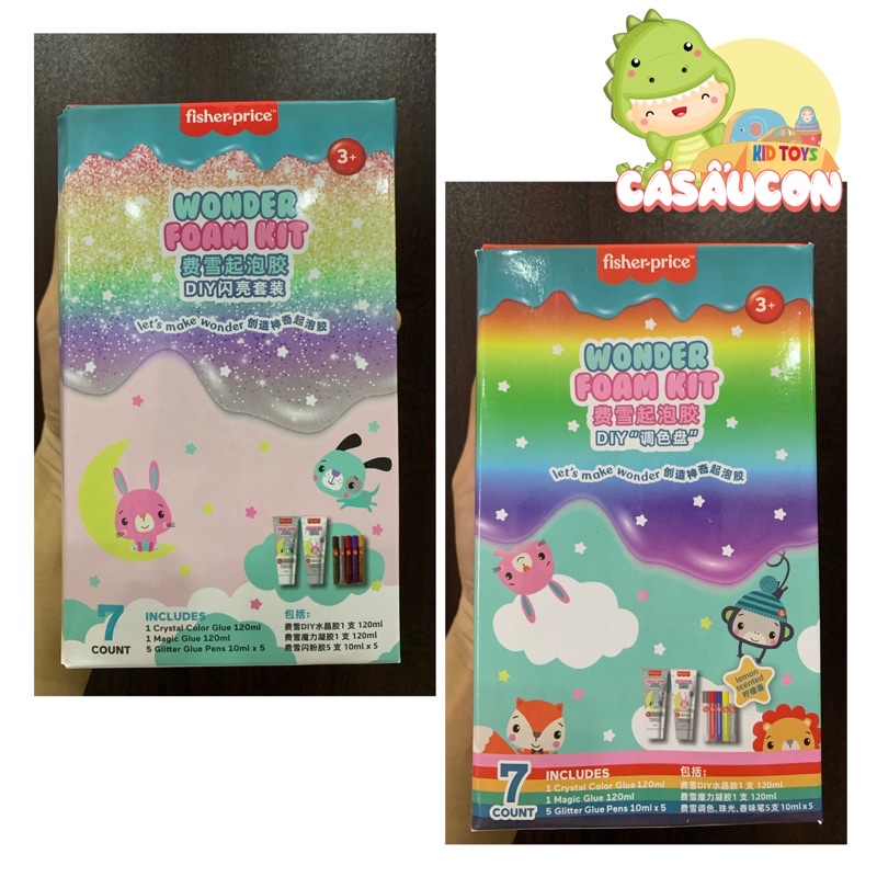 Bộ kit làm Slime Fisher Price Chính Hãng với 2 chai gel dành cho trẻ em