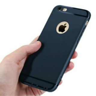 Ốp dẻo juice có nút chắn bụi cho iPhone 6 plus,6S plus ( đen )
