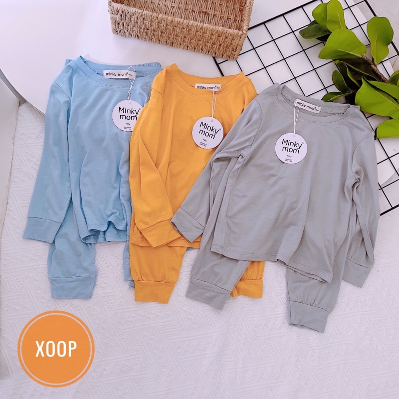 SALE !!! BỘ DÀI THUN LẠNH TRƠN HÀNG MINKY CHO BÉ(8-18kg) (SP002043 ) SHOP PHÚC YẾN