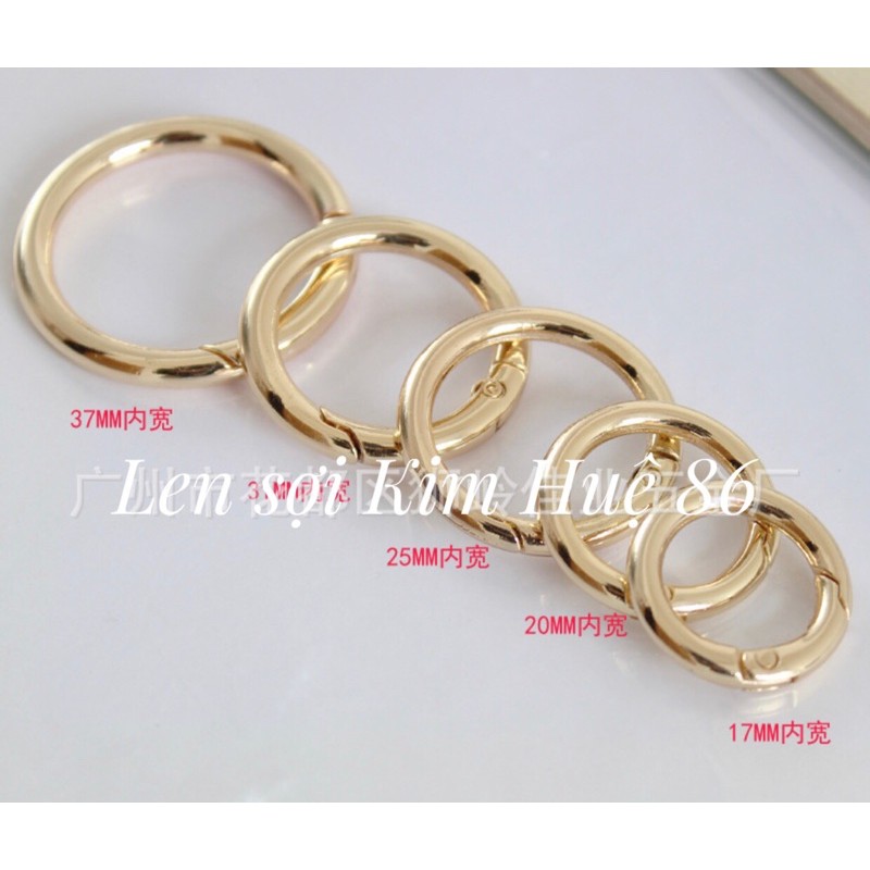 Đủ Size 4 - 12Mm Khoen Tròn Mở, Vòng Sắt Kim Loại Mini Phụ Kiện Đồ Thủ Công, Trang Sức, Móc Khóa, Trang Trí